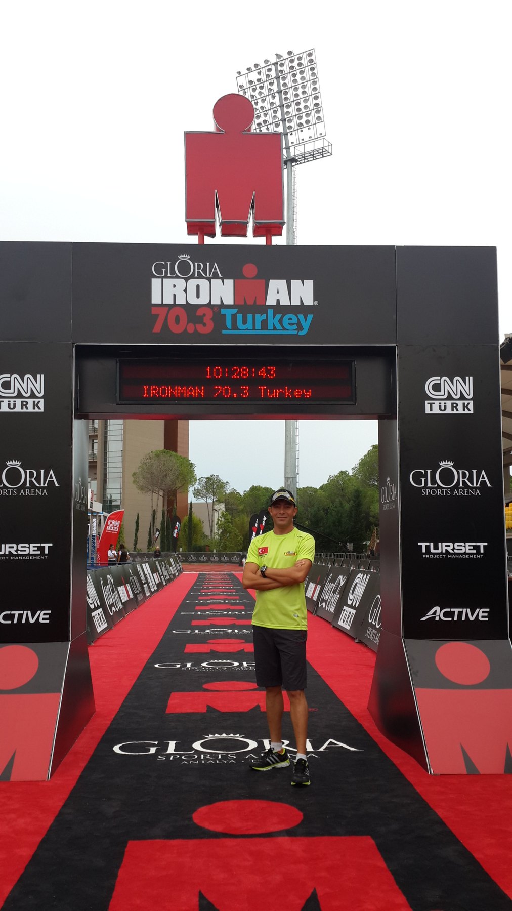 Ironman 70.3 finish gate